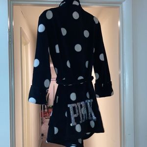 PINK VICTORIA’S SECRET SEQUIN POLKA DOT ROBE